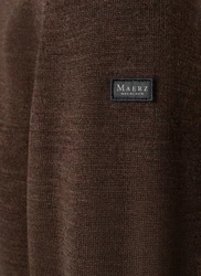 MAERZ Muenchen Pullover Stehkragen 1/1 Arm Dunkelbraun/Braun/Khaki/Dunkelgrün/Grau
