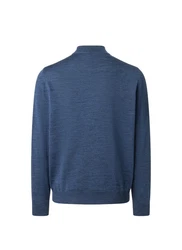 MAERZ Muenchen Pullover Stehkragen 1/1 Arm Dunkelblau/Blau/Hellblau/Grau