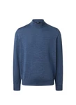 MAERZ Muenchen Pullover Stehkragen 1/1 Arm Dunkelblau/Blau/Hellblau/Grau