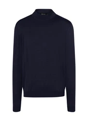 MAERZ Muenchen Pullover Stehkragen 1/1 Arm Dunkelblau