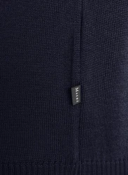MAERZ Muenchen Pullover Stehkragen 1/1 Arm Dunkelblau