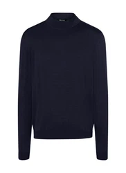MAERZ Muenchen Pullover Stehkragen 1/1 Arm Dunkelblau