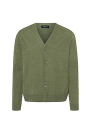 MAERZ Muenchen Strickjacke Cardigan Dunkelgrün/Grün