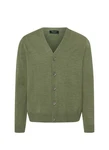 MAERZ Muenchen Strickjacke Cardigan Dunkelgrün/Grün
