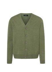 MAERZ Muenchen Strickjacke Cardigan Dunkelgrün/Grün