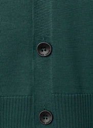 MAERZ Muenchen Strickjacke Cardigan Dunkelgrün/Grün/Türkis