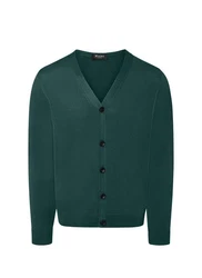 MAERZ Muenchen Strickjacke Cardigan Dunkelgrün/Grün/Türkis