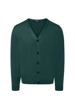 MAERZ Muenchen Strickjacke Cardigan Dunkelgrün/Grün/Türkis MAERZ Muenchen Strickjacke Cardigan Dunkelgrün/Grün/Türkis