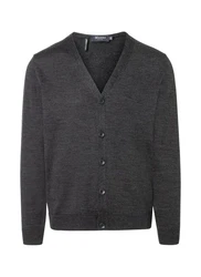MAERZ Muenchen Strickjacke Cardigan Dunkelgrau/Grau