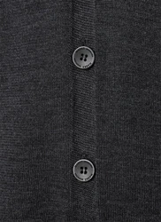 MAERZ Muenchen Strickjacke Cardigan Dunkelgrau/Grau