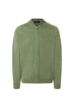 MAERZ Muenchen Strickjacke Zip 1/1 Arm Grün/Dunkelgrün