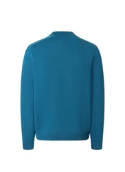 MAERZ Muenchen Strickjacke Zip 1/1 Arm Blau/Türkis/Hellblau