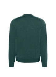MAERZ Muenchen Strickjacke Zip 1/1 Arm Dunkelgrün/Türkis/Grün
