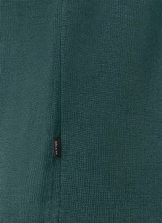 MAERZ Muenchen Strickjacke Zip 1/1 Arm Dunkelgrün/Türkis/Grün