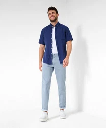 Brax Hose Style CADIZ U Grau/Hellblau/Blau