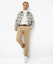 EUREX by BRAX Stoffhose Khaki/Beige/Braun