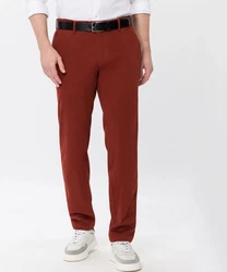 EUREX by BRAX 5-Pocket Hose Chinohose THILO Braun/Rot/Dunkelrot/Orange