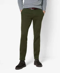 EUREX by BRAX 5-Pocket Hose Chinohose THILO Dunkelgrün/Khaki