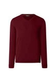 MAERZ Muenchen Strickpullover V-Ausschnitt Dunkelrot/Bordeaux/Rot
