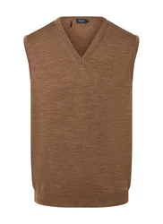 MAERZ Muenchen Pullunder Braun/Beige/Dunkelbraun