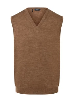 MAERZ Muenchen Pullunder Braun/Beige/Dunkelbraun