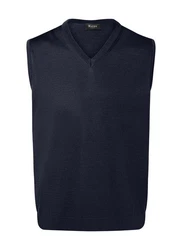 MAERZ Muenchen Pullunder Dunkelblau/Blau