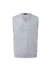MAERZ Muenchen Pullunder Grau/Hellgrau