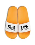 Youth Designz Herren Badelatschen Papa Letten Orange/Gelb/Creme