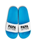 Youth Designz Herren Badelatschen Papa Letten Türkis/Blau/Hellblau