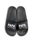 Youth Designz Herren Badelatschen Papa Letten Braun/Schwarz/Silber/Hellblau