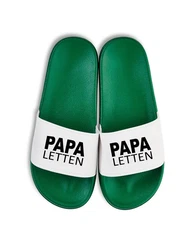 Youth Designz Herren Badelatschen Papa Letten Grün/Dunkelgrün/Hellgrün