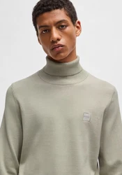 BOSS ORANGE Strickpullover Akiro_S Khaki/Beige