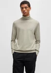 BOSS ORANGE Strickpullover Akiro_S Khaki/Beige