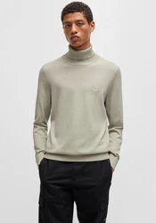 BOSS ORANGE Strickpullover Akiro_S Khaki/Beige