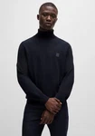 BOSS ORANGE Strickpullover Akiro_S Schwarz/Dunkelblau