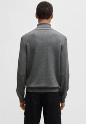 BOSS ORANGE Strickpullover Akiro_S Dunkelgrau/Grau/Hellgrau