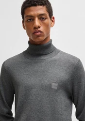 BOSS ORANGE Strickpullover Akiro_S Dunkelgrau/Grau/Hellgrau