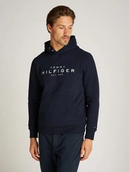 Hoodie Tommy Hilfiger Tommy Hilfiger Hoody mit Logo Dunkelblau/Blau/Lila/Braun