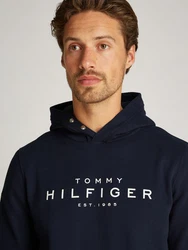 Hoodie Tommy Hilfiger Tommy Hilfiger Hoody mit Logo Dunkelblau/Blau/Lila/Braun