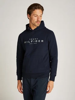 Hoodie Tommy Hilfiger Tommy Hilfiger Hoody mit Logo Dunkelblau/Blau/Lila/Braun Hoodie Tommy Hilfiger Tommy Hilfiger Hoody mit Logo Dunkelblau/Blau/Lila/Braun