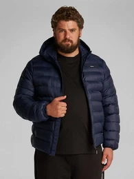 Steppjacke BT_QUILTED LW HOODED JACKET in Groen Gren mit Logoprint
