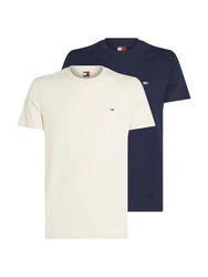 Tommy Jeans T-Shirt Dunkelblau/Khaki/Creme/Weiß/Schwarz