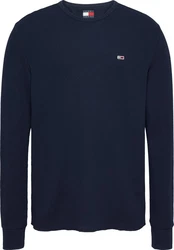 Tommy Jeans Langarmshirt TJM SLIM WAFFLE L/S TEE EXT 