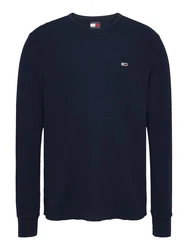Tommy Jeans Langarmshirt TJM SLIM WAFFLE L/S TEE EXT 