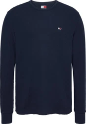 Tommy Jeans Langarmshirt TJM SLIM WAFFLE L/S TEE EXT 