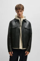 Lederjacke Jocruz mit Druckknopfleiste