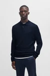 BOSS Pullover Avac Dunkelblau/Blau