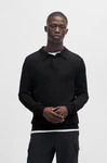 BOSS Pullover Avac Schwarz/Dunkelblau/Braun