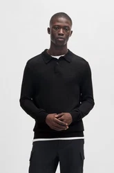 BOSS Pullover Avac Schwarz/Dunkelblau/Braun