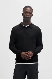 BOSS Pullover Avac Schwarz/Dunkelblau/Braun